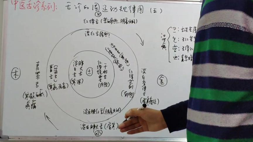 [图]舌诊系列：舌诊的圆运动规律图（五）