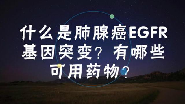 [图]什么是肺腺癌EGFR基因突变？有哪些可用药物？