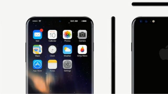 [图]iPhone8启用全面屏，屏幕下指纹，分分钟教小米MIX做人