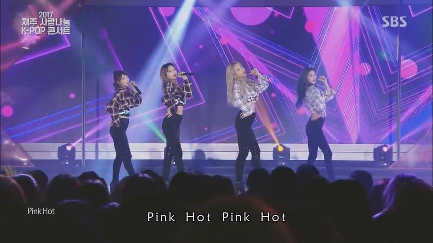 [图]【高清中字】热曲再次点燃！171224 EXID-HOT PINK 爱分享音乐会