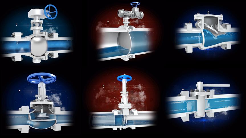 [图]秒懂，3D动画透视各种阀门内部控制原理及功能说明
