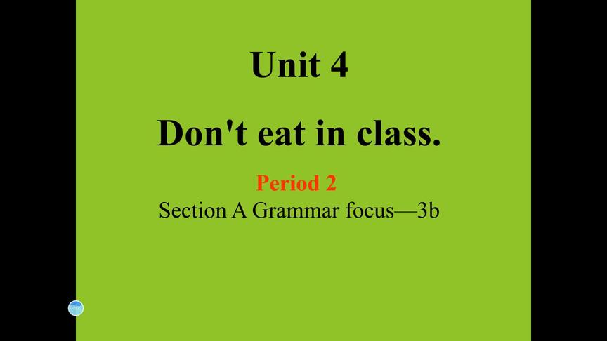 [图]Unit4 SectionA grammar