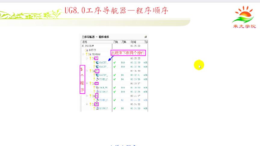 [图]UG8.0工序导航器—程序顺序