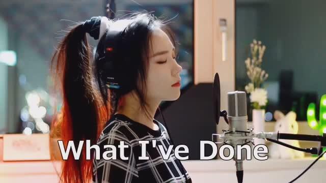 [图]侧颜美女完美翻唱《变形金刚》插曲《What I've Done》！