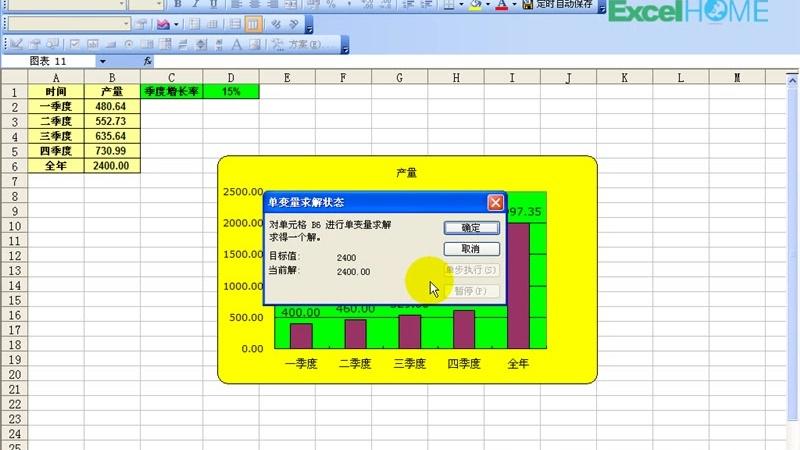 [图]Excel数据处理与分析实战教程：在图表中使用单变量求解