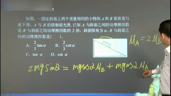 [图]高考一轮复习高一同步提高视频：受力平衡特例分析-试题4