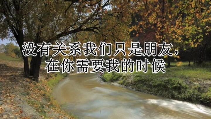 [图]没有关系我们只是朋友，在你需要我的时候