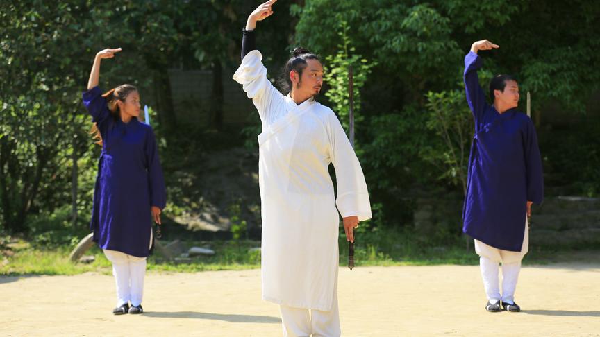 [图]武当山五行气功——蛇形