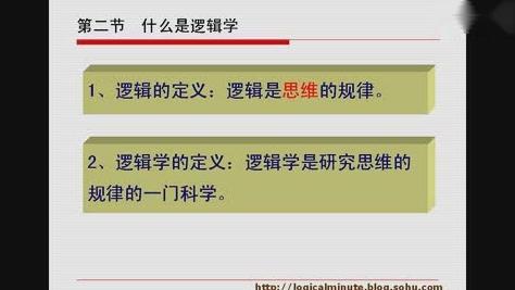 [图]1.2 十五分钟逻辑学（1.2）什么是逻辑学（二）标清