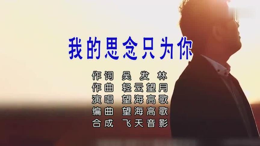 [图]望海高歌《我的思念只为你》吴发林词 轻云望月曲，歌声深情感人