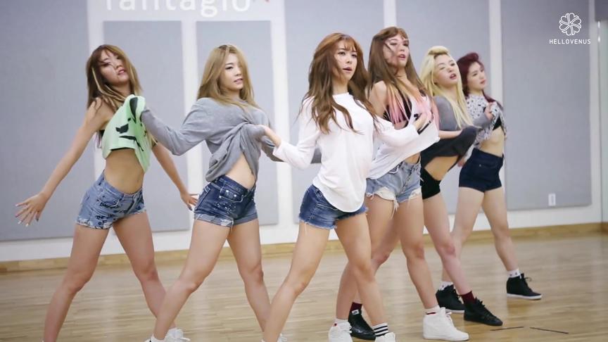 [图]Wiggle Wiggle-art--Hello Venus~练习室才真实，拉起衣服来！