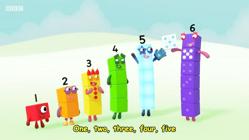 [图]启蒙数学英语动画 数字块块6 Numberblocks Meet Number 6