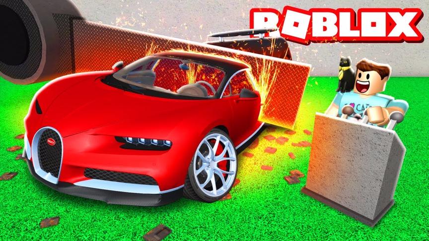 [图]小格解说 Roblox汽车摧毁2：百万跑车变成小碎片！成为无敌破坏王！