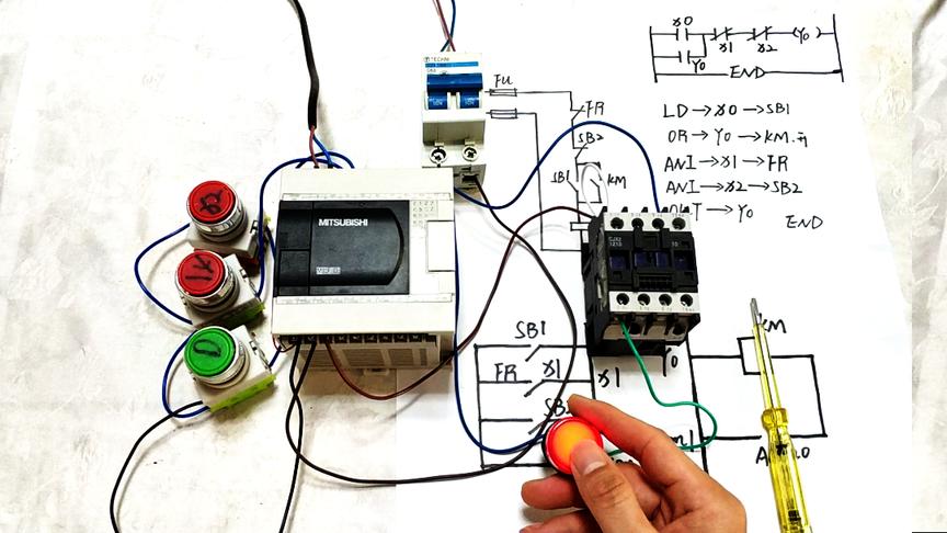 [图]PLC接线很难？肯定比电气控制简单很多，老电工一根线一根线教你