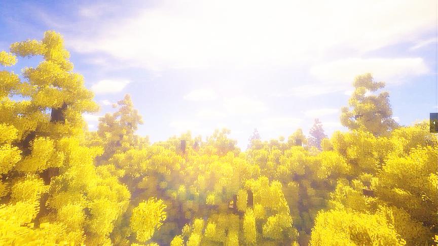[图]「Minecraft」你可见过如此美丽的MC 金色童话世界——银杏古村