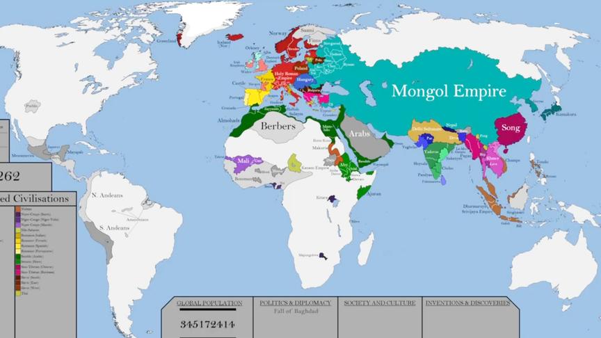 [图]世界历史版图变迁，公元前20万年直到现在 发人深思