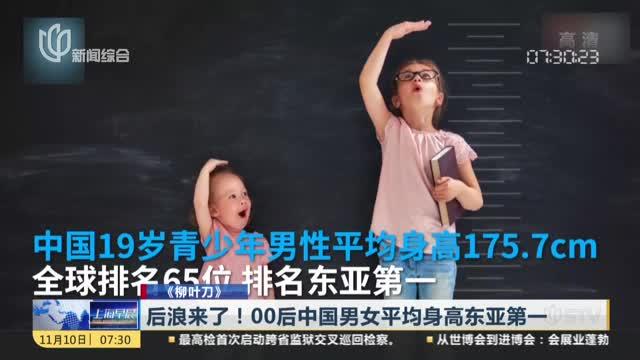 [图]《柳叶刀》：后浪来了！00后中国男女平均身高东亚第一