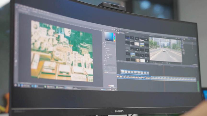 [图]Type-C一线连 34英寸21:9宽屏飞利浦346P1CRH显示器视频详解