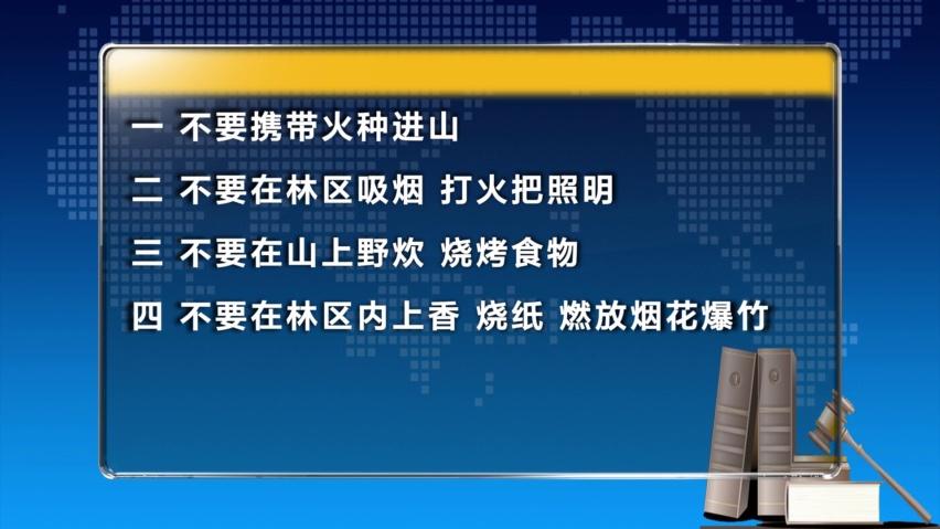 [图]确保森林安全，公民应注意森林防火“十不要”