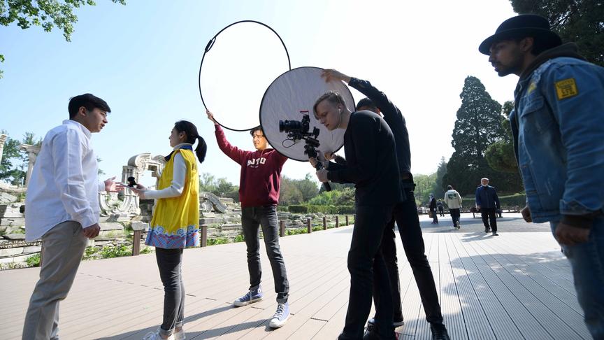 [图]北交大留学生拍摄系列短视频，讲述百年中国“大道之行”