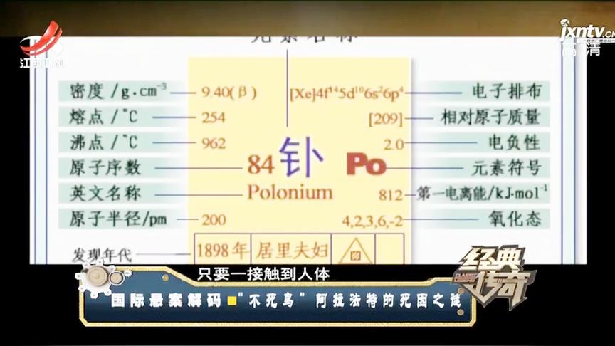 [图]“钋”一种没有解药的剧毒物质 接触到人体 就两个字“必死”