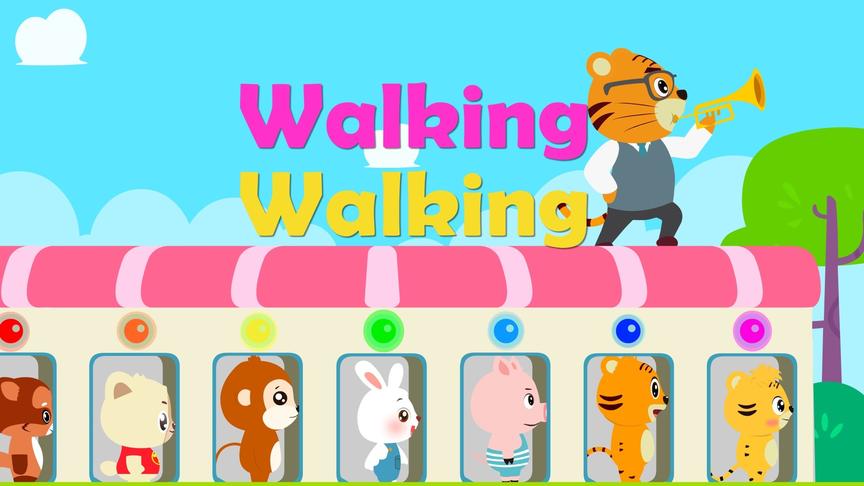 [图]贝乐虎教你唱英文儿歌之《Walking Walking》