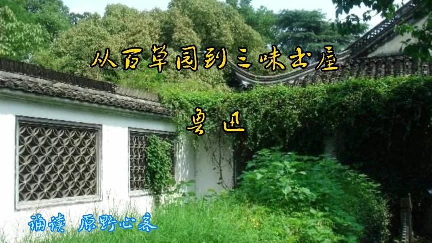 [图]听鲁迅《从百草园到三味书屋》，重回少年时你的课堂和美好岁月