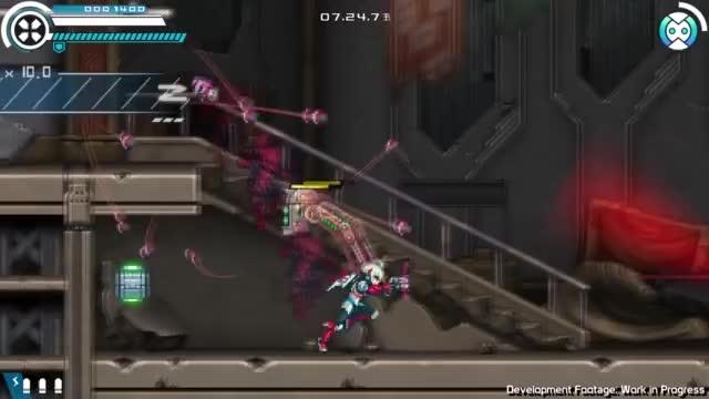 [图]苍蓝雷霆外传《银白钢铁Ｘ THE OUT OF GUNVOLT》游戏演示