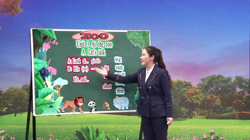 [图]三年级英语 ：Unit 3 At the zoo（第1课时） A Let's talk.