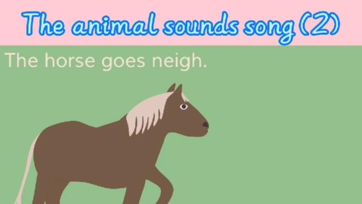 [图]The animal sounds song 一首萌趣儿歌学会8种动物叫声