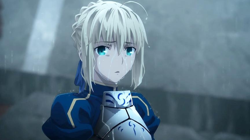 [图]fate stay night，Saber被敌人操控砍伤士郎，这表情让人心疼