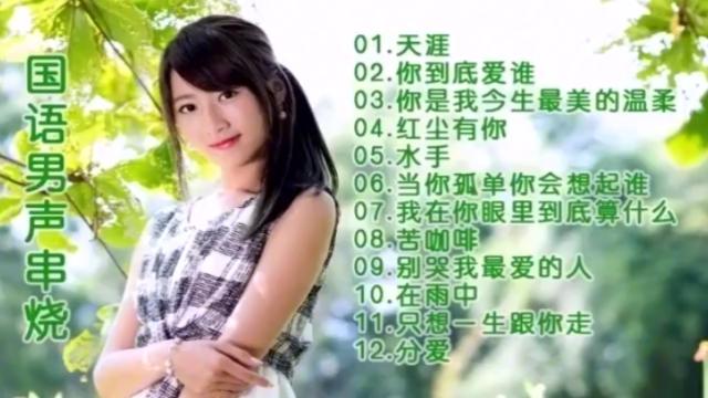 [图]好听的12首国语男声串烧歌曲集，百听不厌，曲曲经典