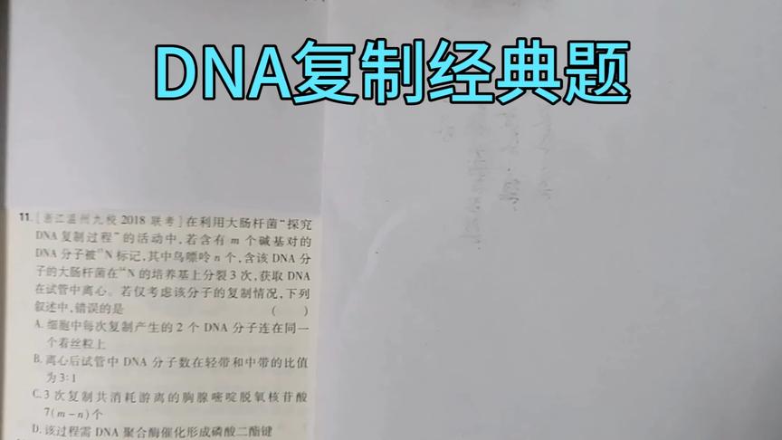 [图]高中生物必修二：DNA的复制，半保留复制分析技巧