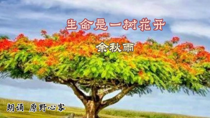 [图]余秋雨经典散文《生命是一树花开》朗诵，感悟生命，感谢有你