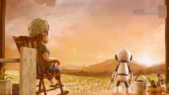 《动漫解说》_老奶奶突然去世，机器人却想用电池把她救活，一部感人动画片