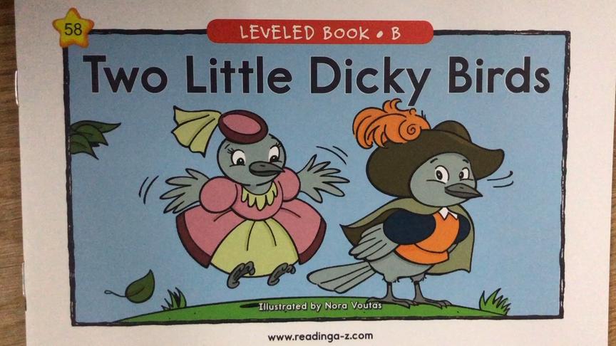[图]少儿英语启蒙 RAZ分级阅读B 58 Two Little Dicky Birds 两只小鸟