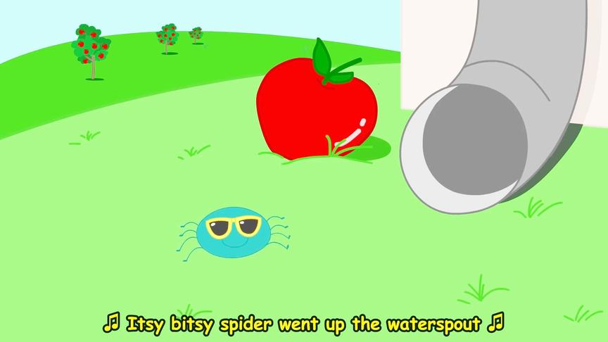 [图]英语启蒙儿歌 Itsy Bitsy Spider