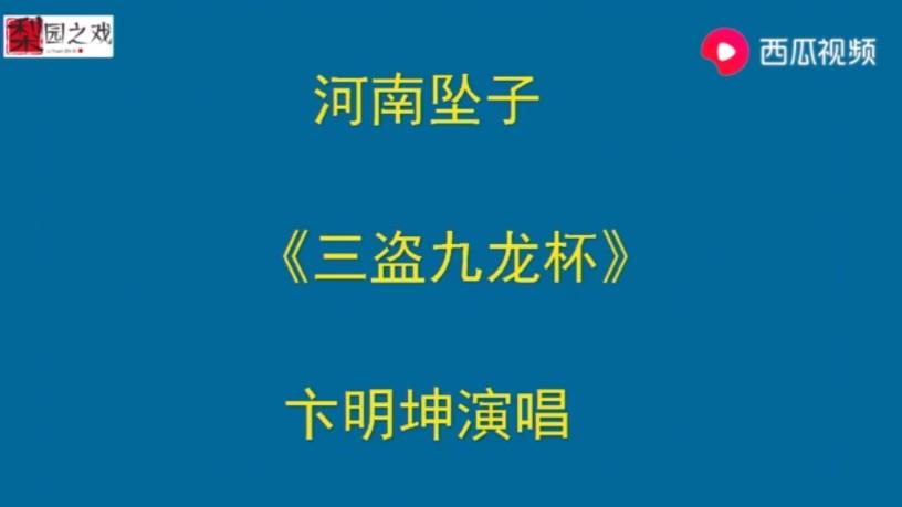 [图]河南坠子《三盗九龙杯》卞明坤演唱！全集！