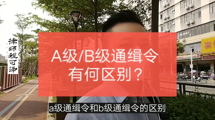 [图]A级通缉令、B级通缉令，三个区别告诉你