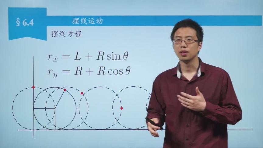 [图]大学物理-力学6.4摆线运动