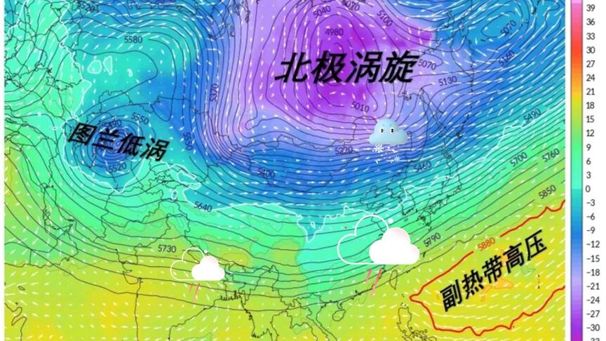 [图]撕撕副热带高压对我国冬季气候的影响【地理宗师】