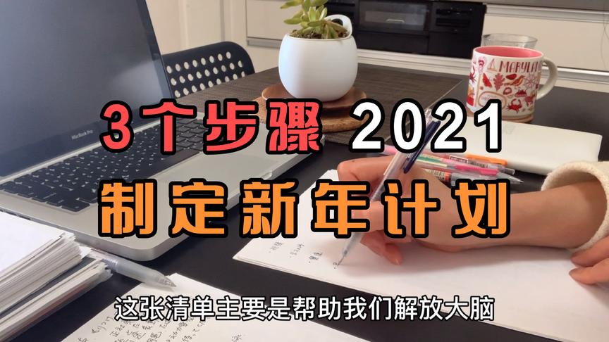 [图]Better me｜3个步骤制定2021新年计划，2个小技巧实现目標