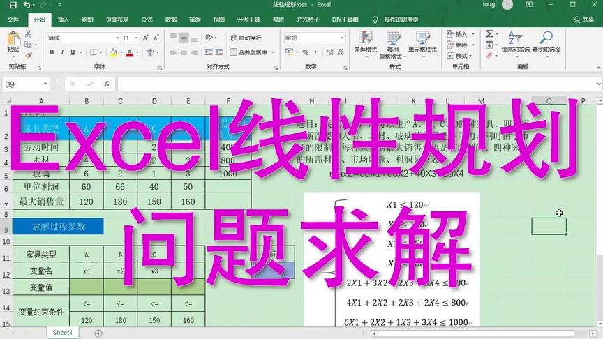 [图]使用Excel进行线性规划求解功能，轻松职场问题的高效的解决方案