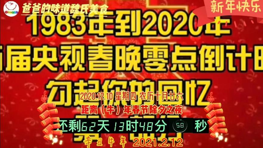 [图]1983年到2020年历届央视春晚零点倒计时，勾起你的回忆。第一部分