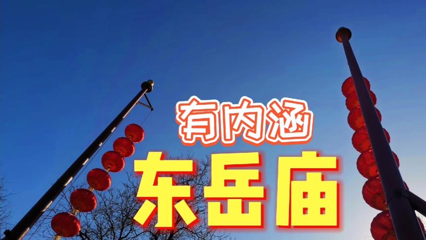 [图]春节北京东岳庙2，传统的庙会，800多年的寿槐，文化让人佩服