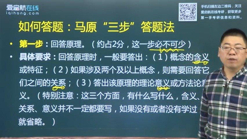 [图]20考研政治冲刺——马原“三步”答题法