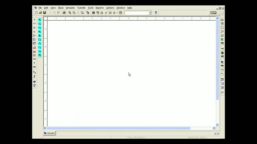 [图]电路仿真软件入门教程：第1讲，电路创建和基本功能测试