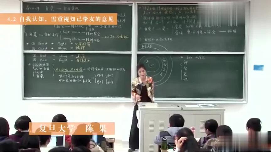 [图]陈果公开课：自我认知，需重视知己挚友的意见