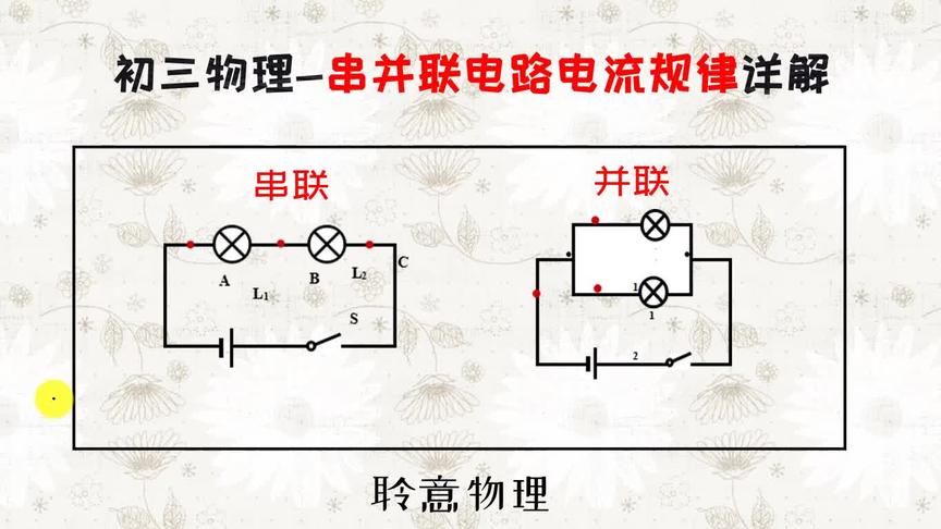 [图]猴儿老师讲物理，串并联电流规律这么简单需要讲？有些细节很重要