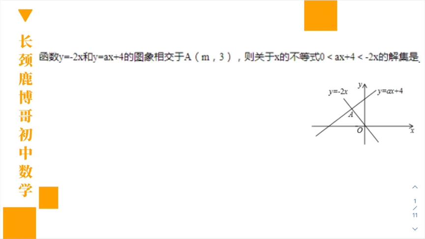 [图]初中数学，一次函数的图像如何提取关键信息？学渣一定要看看它